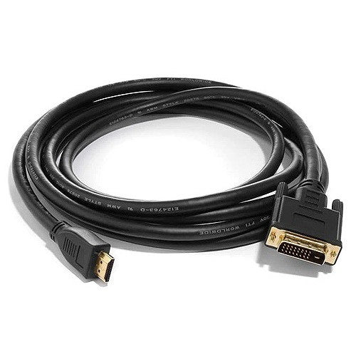 8ware - HDMI to DVI-D Adapter Converter Cable - Male to Male 30AWG Gold Plated PVC Jacket for PS4 PS3 Xbox Monitor PC Computer Projector