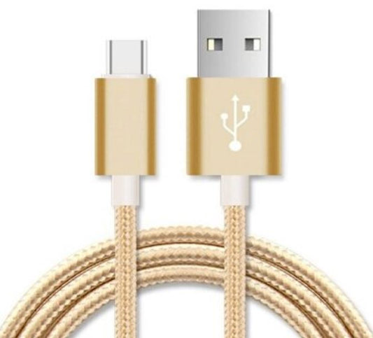 Astrotek - Gold Micro USB Data Sync Charger Cable Cord for Samsung HTC Motorola Nokia Kindle Android Phone Tablet & Devices